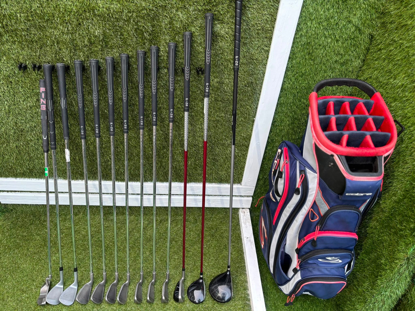 Ping G15 Complete Golf Set + Rapture Driver, Glide Wedges & Cobra Cart Bag