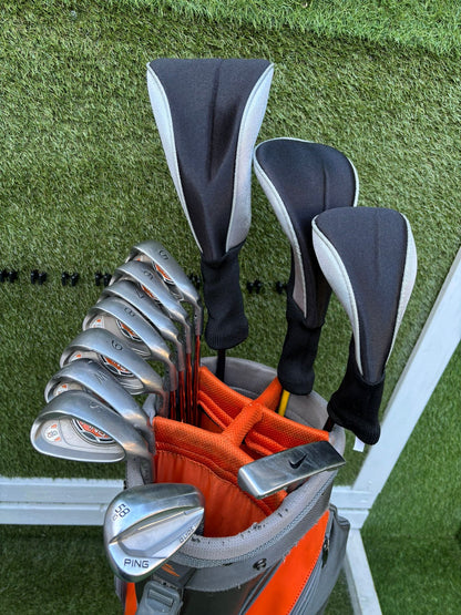 Ping G10 Irons Set + TaylorMade r7 Driver + Nike SQ Woods + Ping Glide Wedge + Cobra Stand Bag