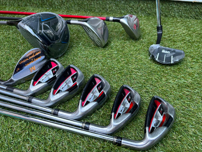 Cobra King S9 Irons, New Wilson Driver, TaylorMade Wood, New V Series Putter & Callaway Dry Waterproof Cart Bag Free P&P