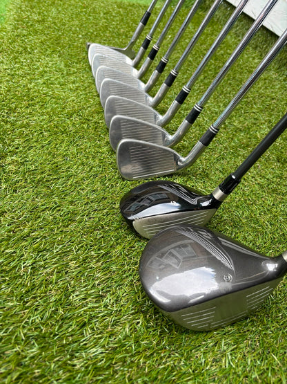 Cleveland CG7 Tour Irons, TaylorMade R9 Hybrid, Cleveland Launcher Driver & Ping Bag