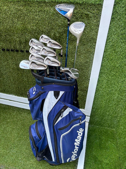 PowerBilt TPS 7.0 Irons, Cobra Driver, Slazenger 3 Wood & TaylorMade Cart Bag – Complete Golf Package