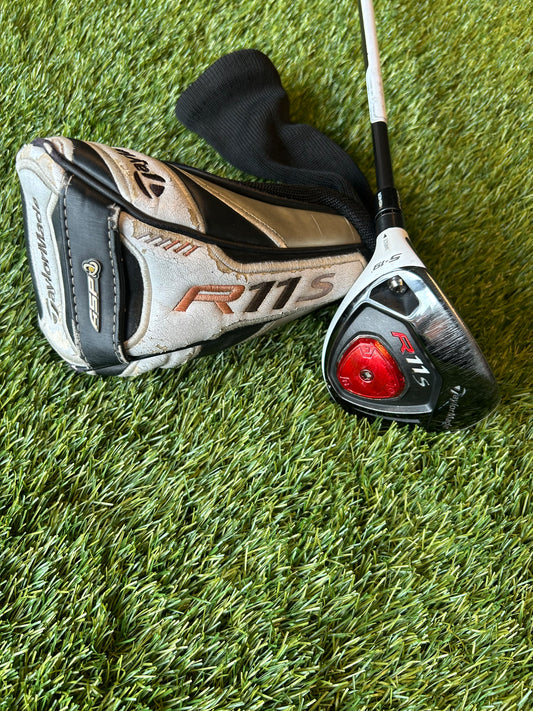 Taylormade R11s 5 Wood 19 degree Graphite Shaft Regular Flex Recently Standard Grips - LH Head cover included