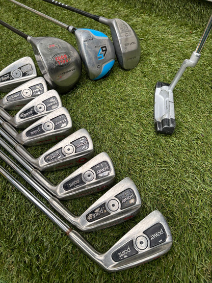 12 Club Complete Golf Set with Cavity-Back Irons & Stand Bag
