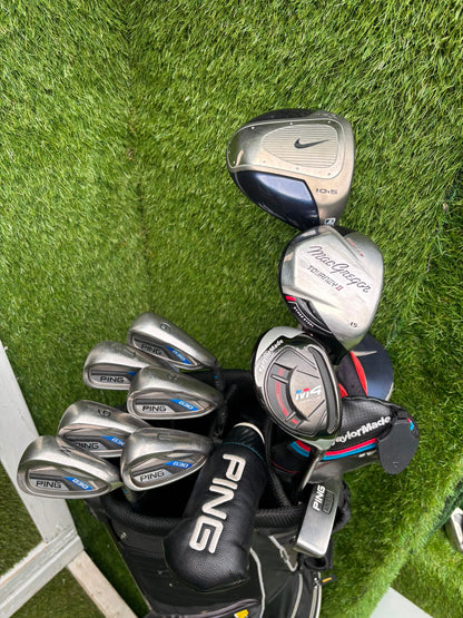 Ping G30 Graphite Irons 6-U, TaylorMade M4 Rescue, Nike SQ Driver & Callaway Stand Bag Stunning Set