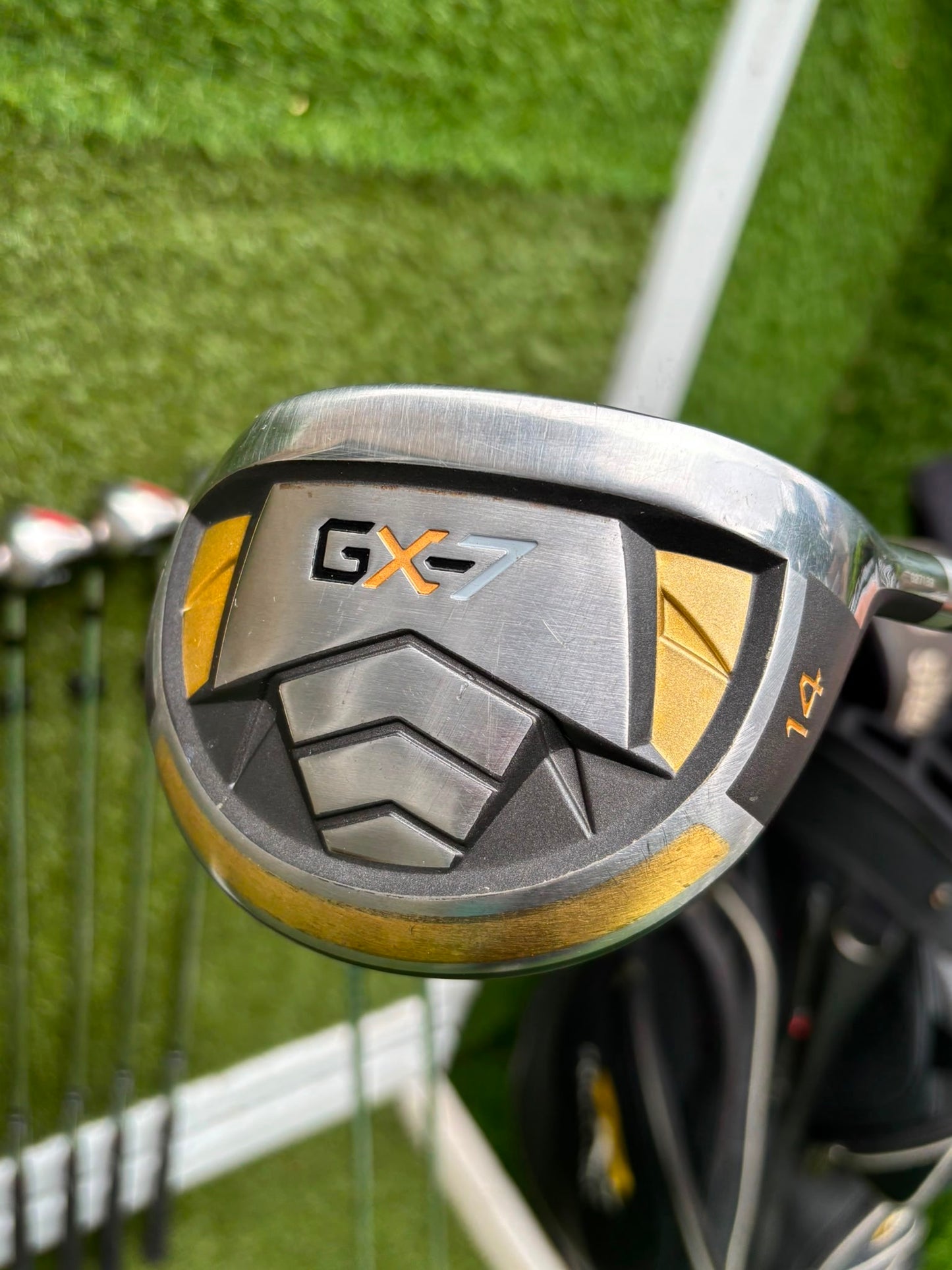 RAM Laser Hybrid Iron Set with GX7 Driver Wood, Steelhead Plus Woods & Powakaddy Bag