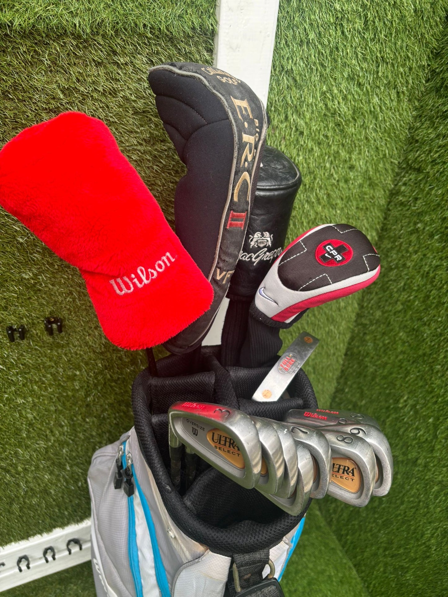 LEFT-HANDED Wilson Ultra Select Irons (3–SW) + Big Bertha Driver + Woods + Hybrid (14 Clubs)