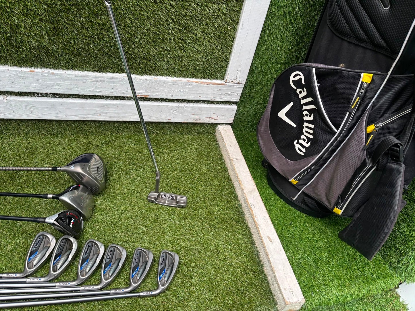 Ping G30 Graphite Irons 6-U, TaylorMade M4 Rescue, Nike SQ Driver & Callaway Stand Bag Stunning Set