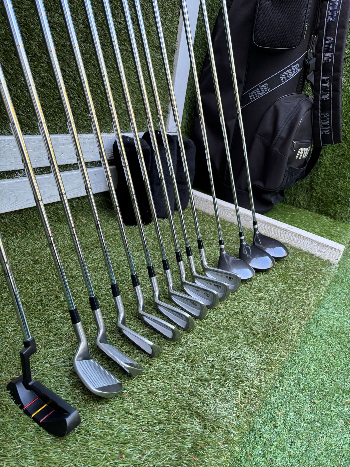 MDD Plus Full Golf Set 3–SW + Oversize Woods + New Proline Cart Bag