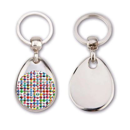 Country Flags from around the World Key Ring