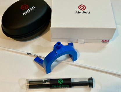 The Aimputt Trainer and The Golf Worm package.