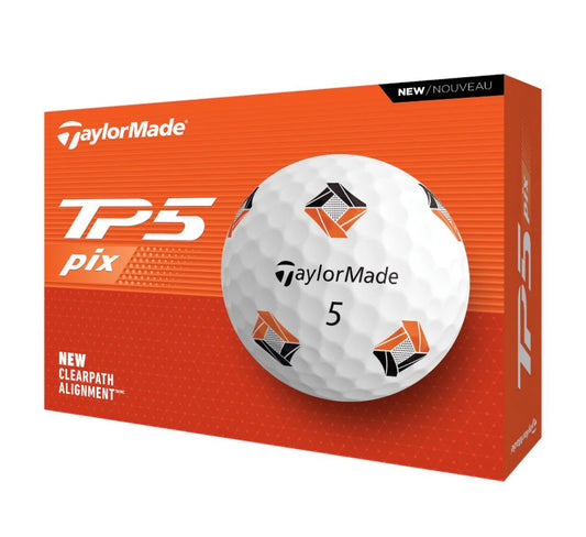 Taylormade 2024 TP5 Pix 3.0 Golf Balls - 12 Balls Included