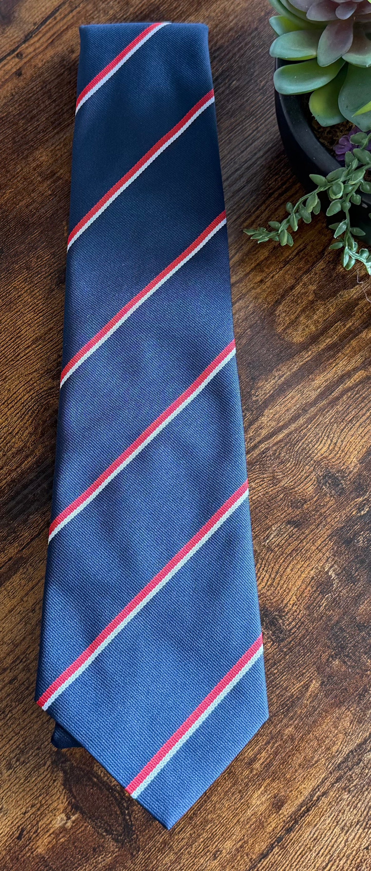 Royal Navy Regimental Striped Polyester Tie, 56" x 3.5"