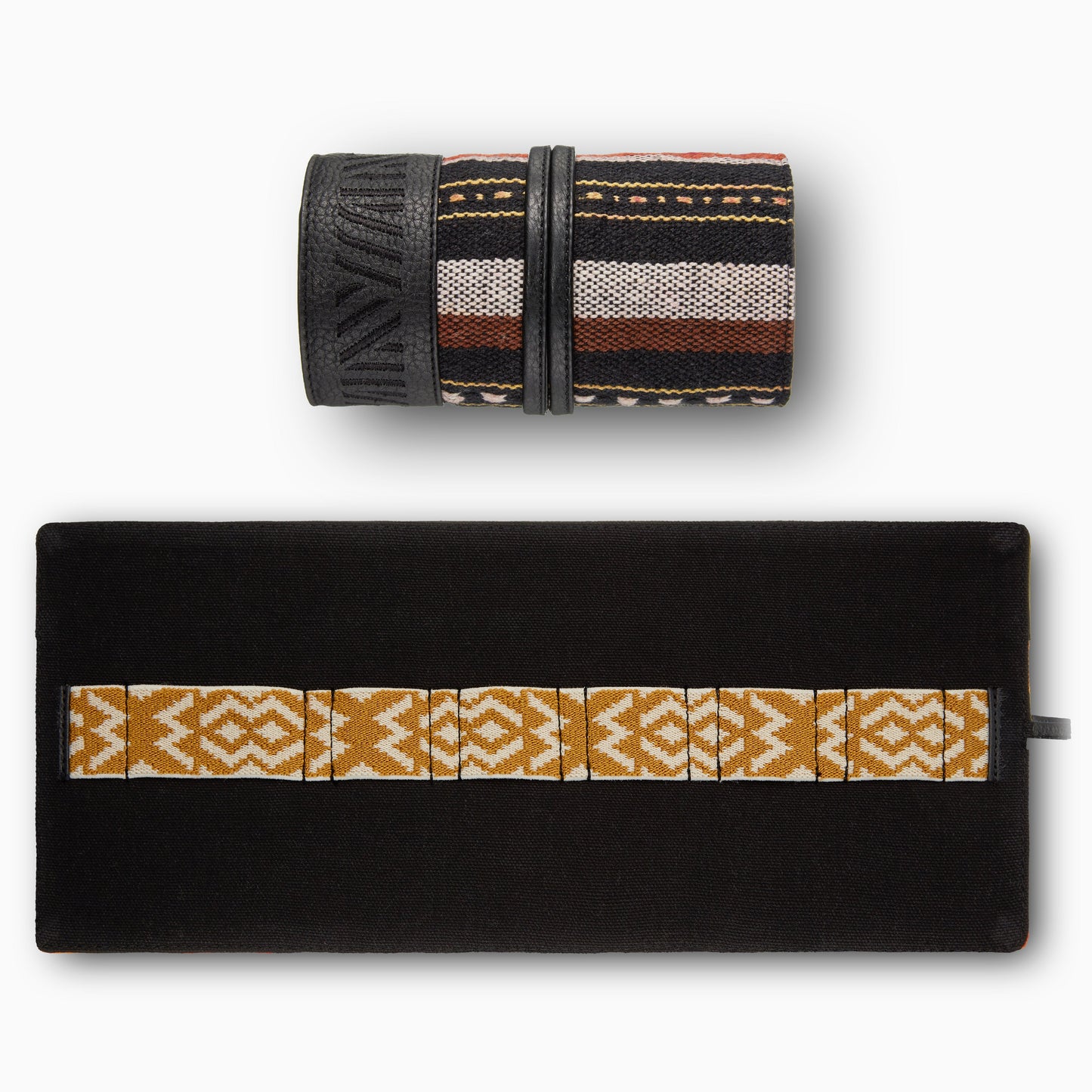 Gaucho Aztec TechRoll, Stripes (Black/ Red/ Yellow)