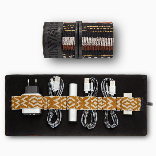 Gaucho Aztec TechRoll, Stripes (Black/ Red/ Yellow)
