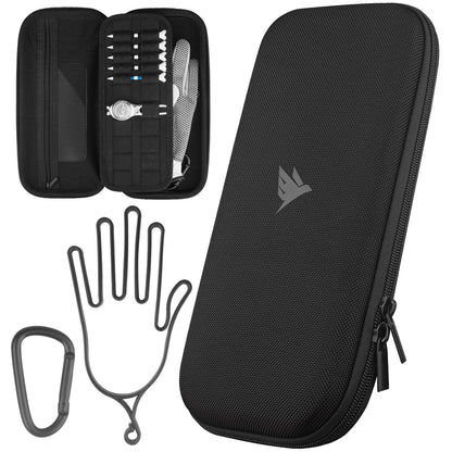 SWIFTEE Golf Glove Case Holder with Heavy-Duty Carabiner
