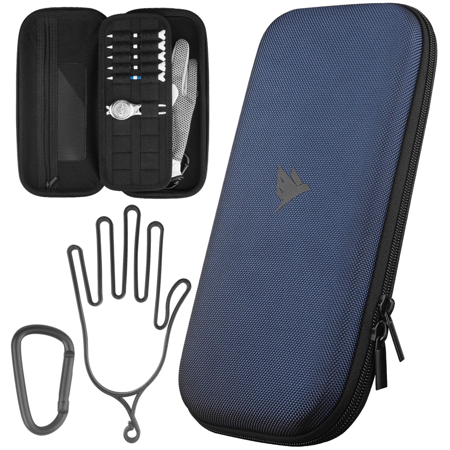 SWIFTEE Golf Glove Case Holder with Heavy-Duty Carabiner