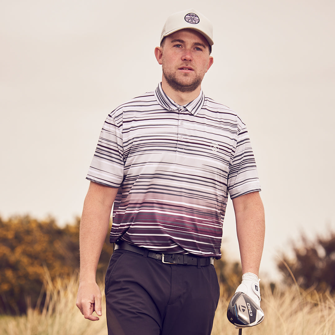 Ethos Glacier Grey Men's Golf Polo Shirt