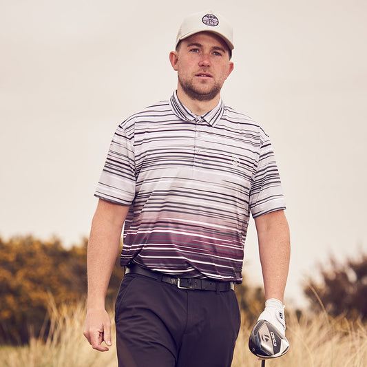 Ethos Glacier Grey Men's Golf Polo Shirt