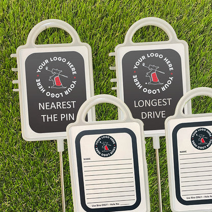 Custom Golf Course Signs – Personalised Tournament Marker Set