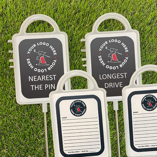 Two Personalised Golf Course Signs
