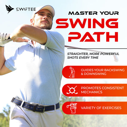 SWIFTEE Golf Alignment Trainer, All Plane Training Aid, Adjustable Swing and Putter Alignment Tool