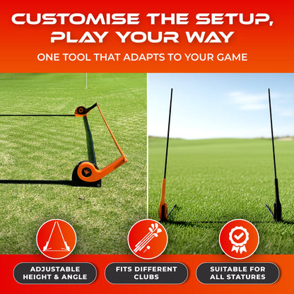 SWIFTEE Golf Alignment Trainer, All Plane Training Aid, Adjustable Swing and Putter Alignment Tool