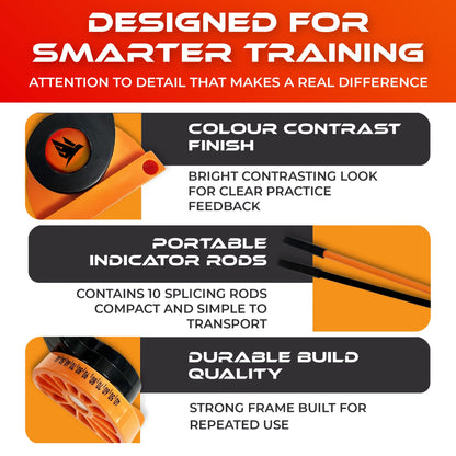 SWIFTEE Golf Alignment Trainer, All Plane Training Aid, Adjustable Swing and Putter Alignment Tool