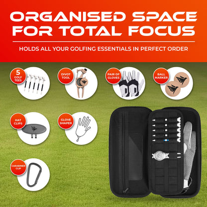 SWIFTEE Golf Glove Case Holder with Heavy-Duty Carabiner