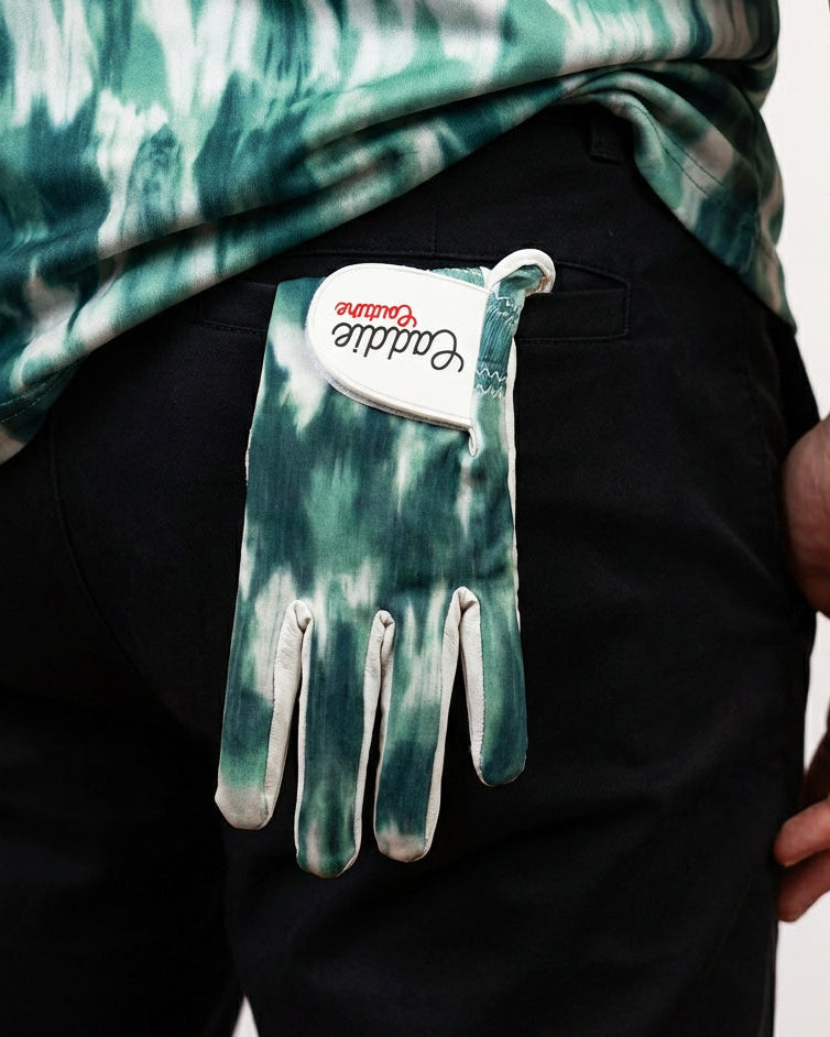 Premium Cabretta Leather Green Camo Golf Glove