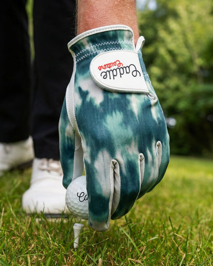 Premium Cabretta Leather Green Camo Golf Glove