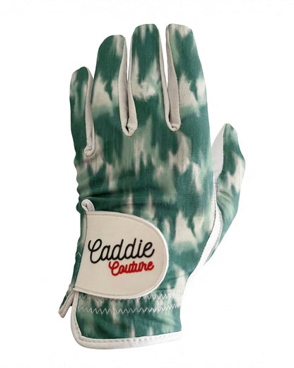 Premium Cabretta Leather Green Camo Golf Glove