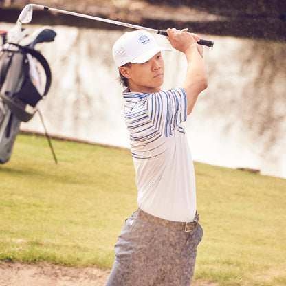 Ethos Grey Horizon Men's Golf Polo Shirt