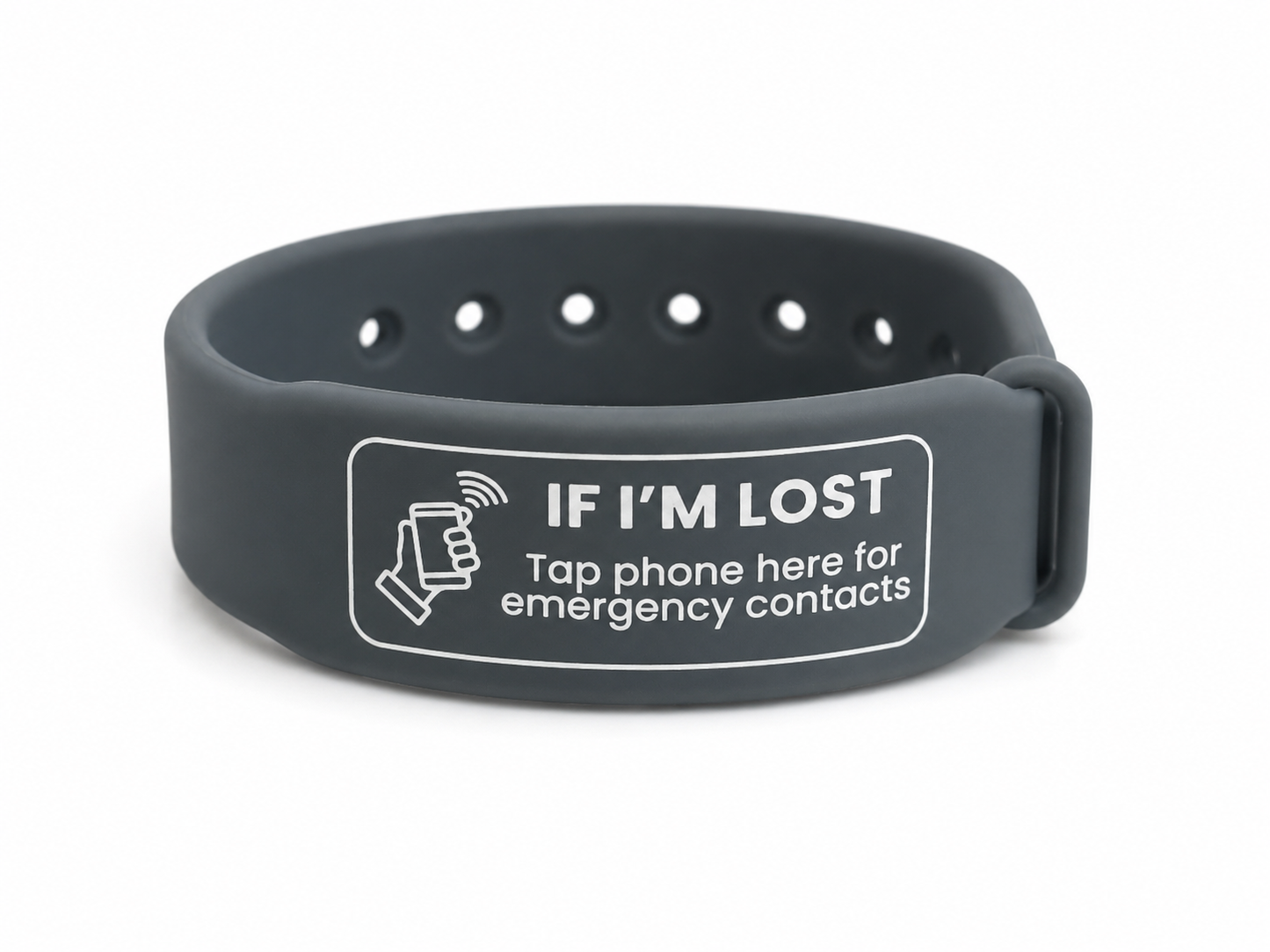 Scan me if I'm Lost Band - Fits Age 7 - Adult