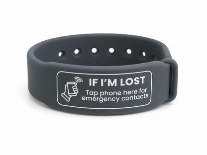 Scan me if I'm Lost Band - Fits Age 7 - Adult
