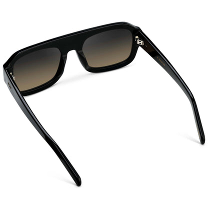 HARLEE Women's Oversized Rectangular Aviator in Black by WMP Eyewear