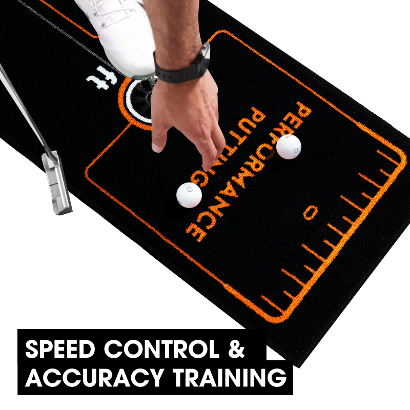 SWIFTEE 3m Golf Putting Mat Straight Line Trainer Distance Target Practice Training Aid Free Delivery