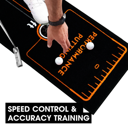 SWIFTEE 3m Golf Putting Mat Straight Line Trainer Distance Target Practice Training Aid Free Delivery