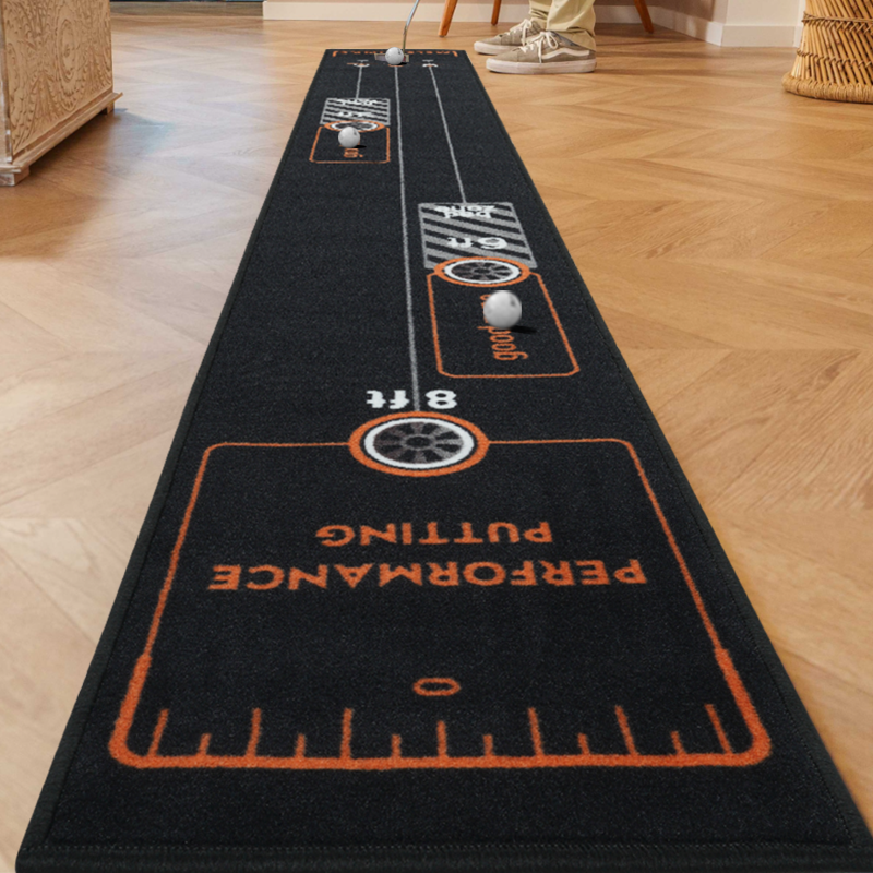 SWIFTEE 3m Golf Putting Mat Straight Line Trainer Distance Target Practice Training Aid Free Delivery