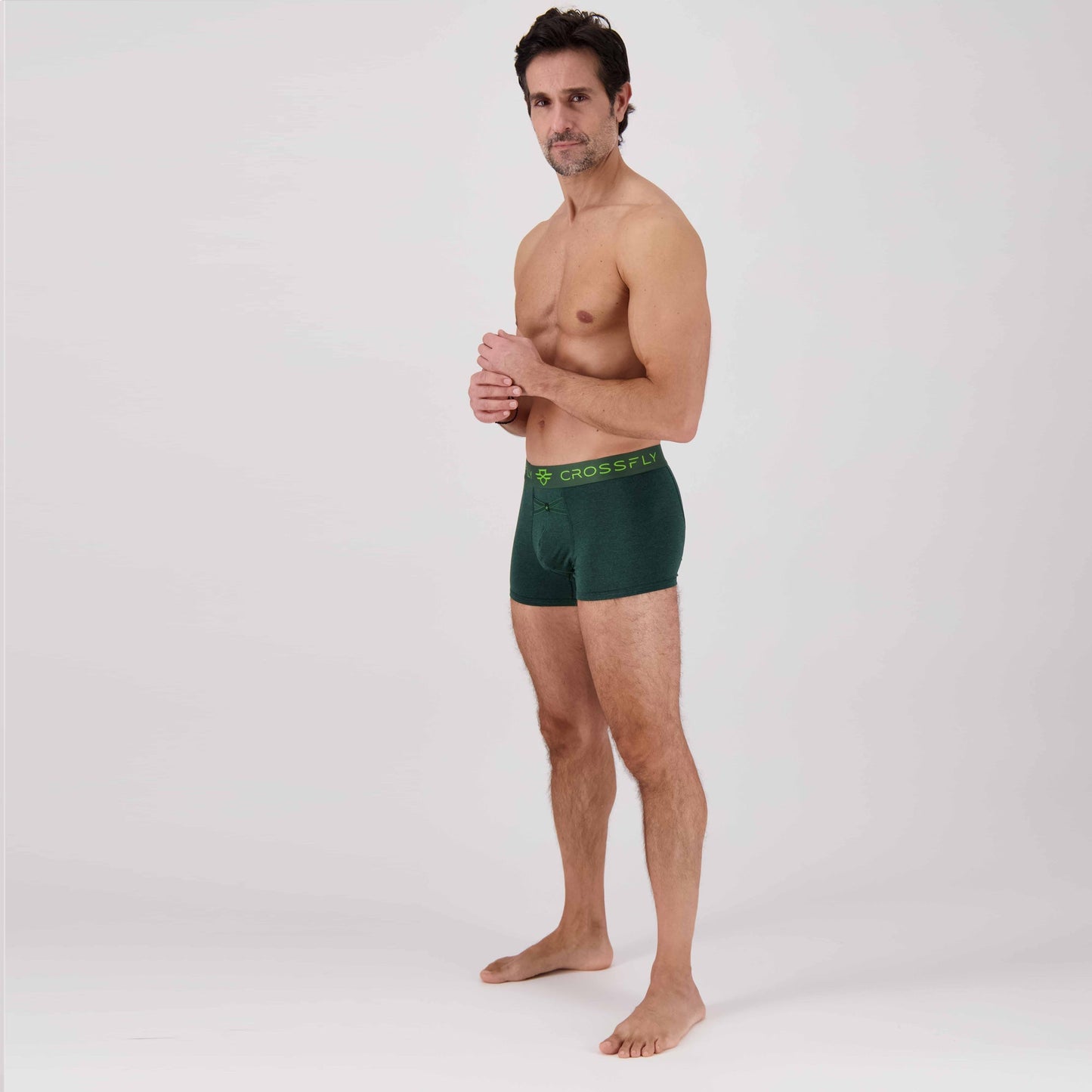 3-pack: IKON Men's 3" Trunks - Green Marle