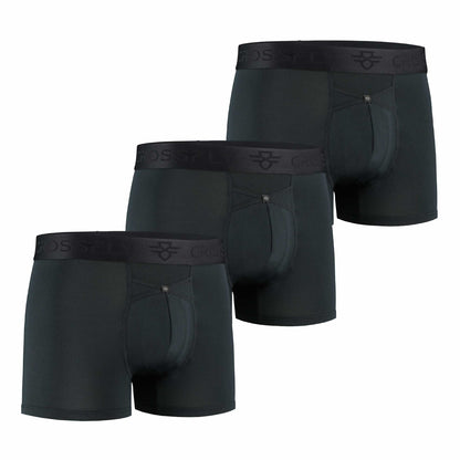 3-pack: IKON Men's 3" Trunks - Black