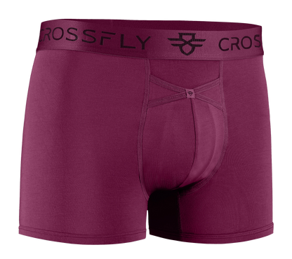 3-pack: IKON Men's 3" Trunks - Plum + Italia + Charcoal