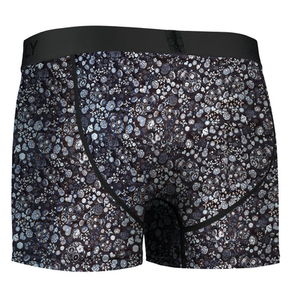 IKON Men's 3" Trunks - Skulls and Hearts Black