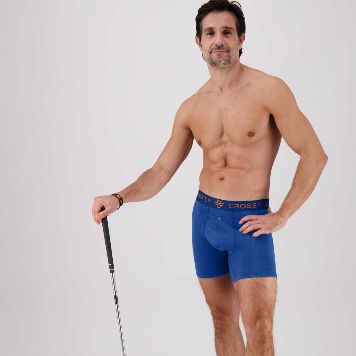 IKON Men's 6" Boxers - Italia Blue Orange