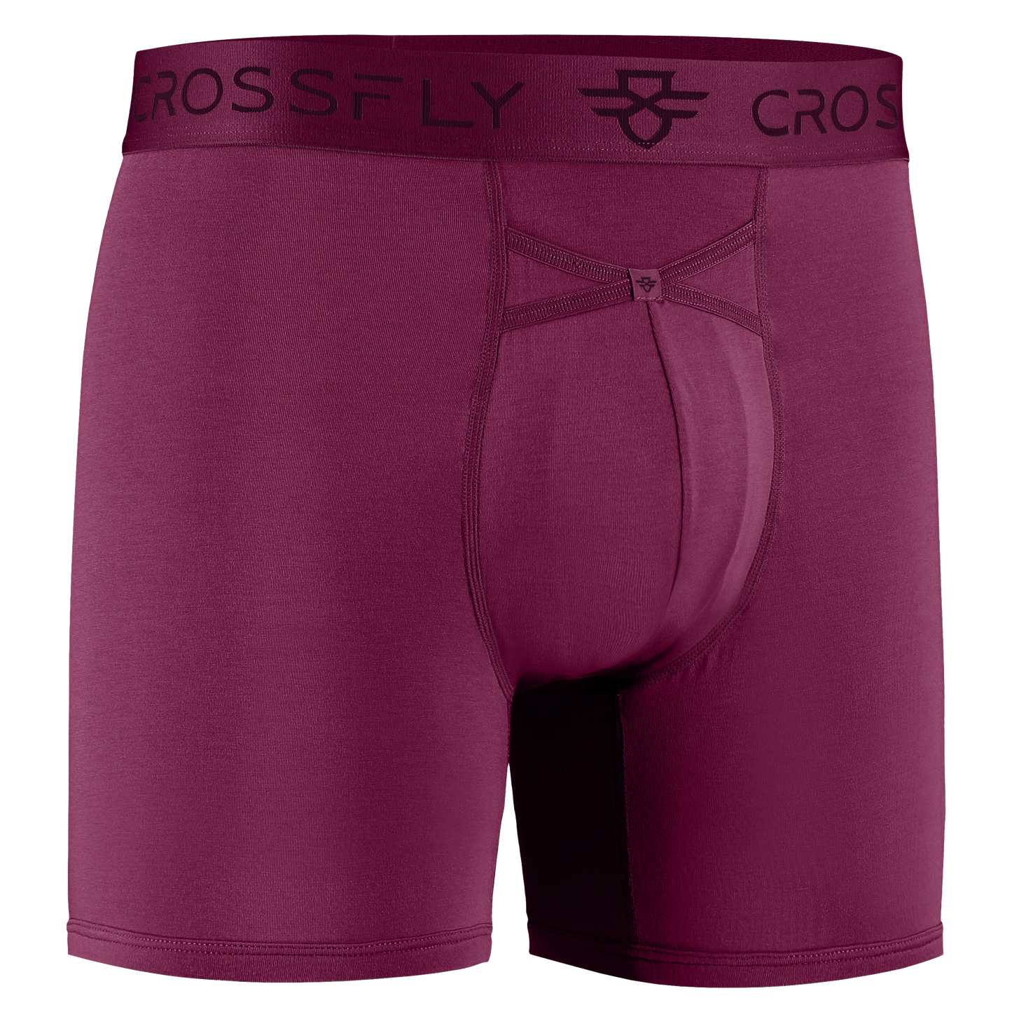 3-Pack: IKON Men's 6" Boxers - Plum / Italia / Charcoal