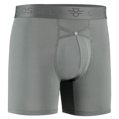 3-Pack: IKON Men's 6" Boxers - Plum / Italia / Charcoal