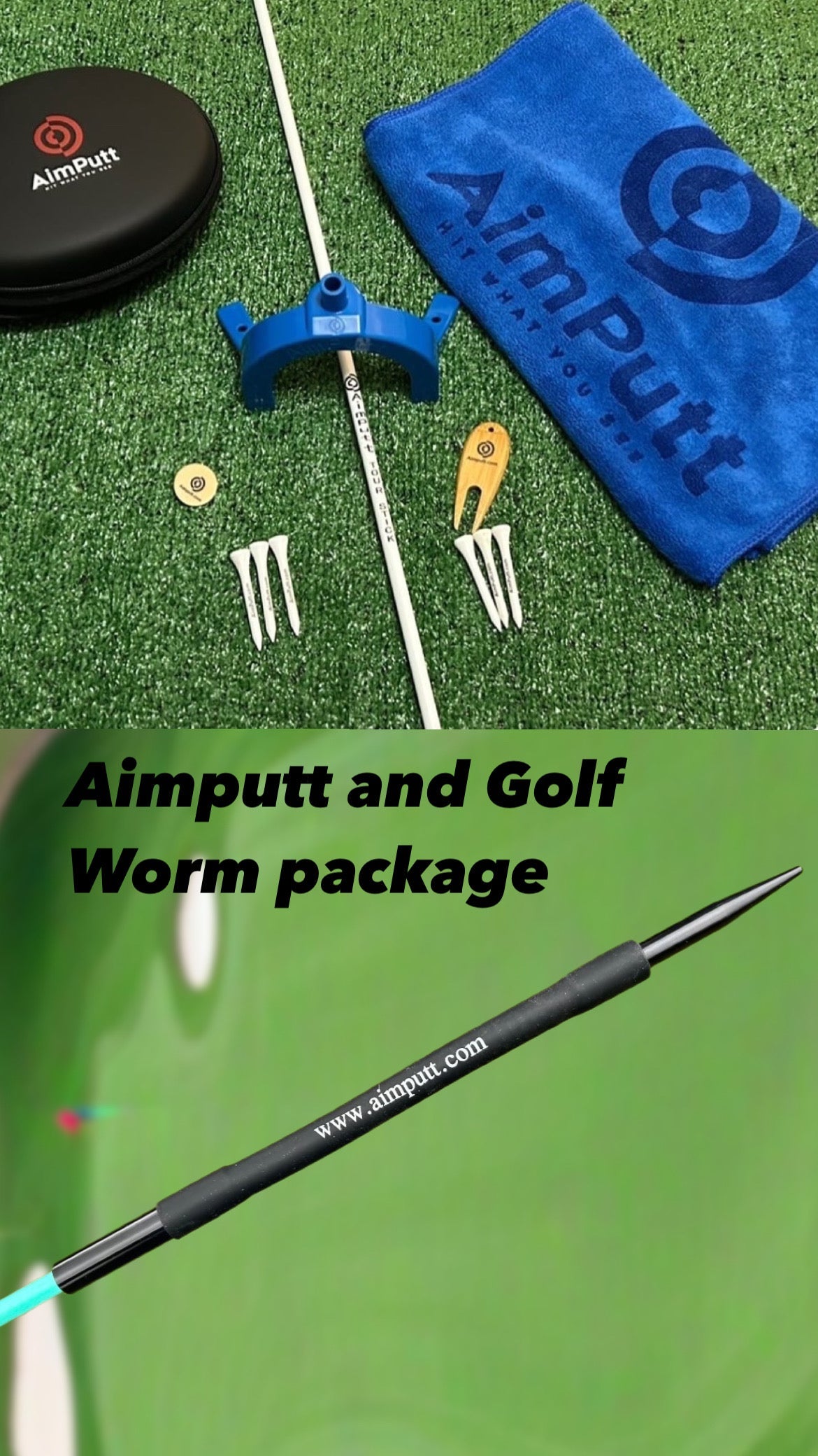 Aimputt Trainer and The Golf Worm package