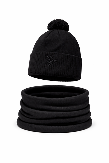 Swiftee Golf Pom Pom Beanie Hat & Snood Set