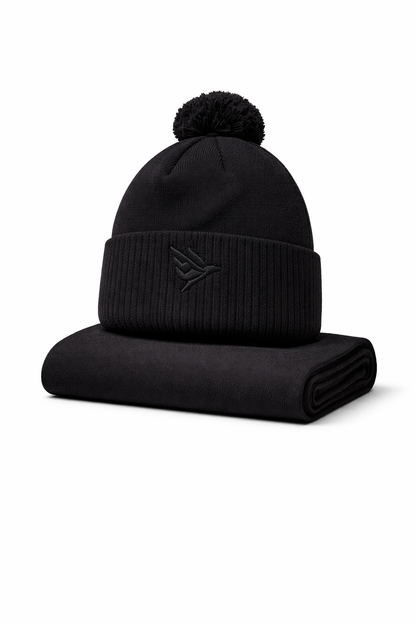 Swiftee Golf Pom Pom Beanie Hat & Snood Set