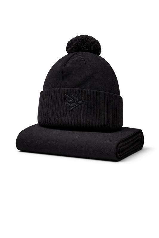 Swiftee Golf Pom Pom Beanie Hat & Snood Set