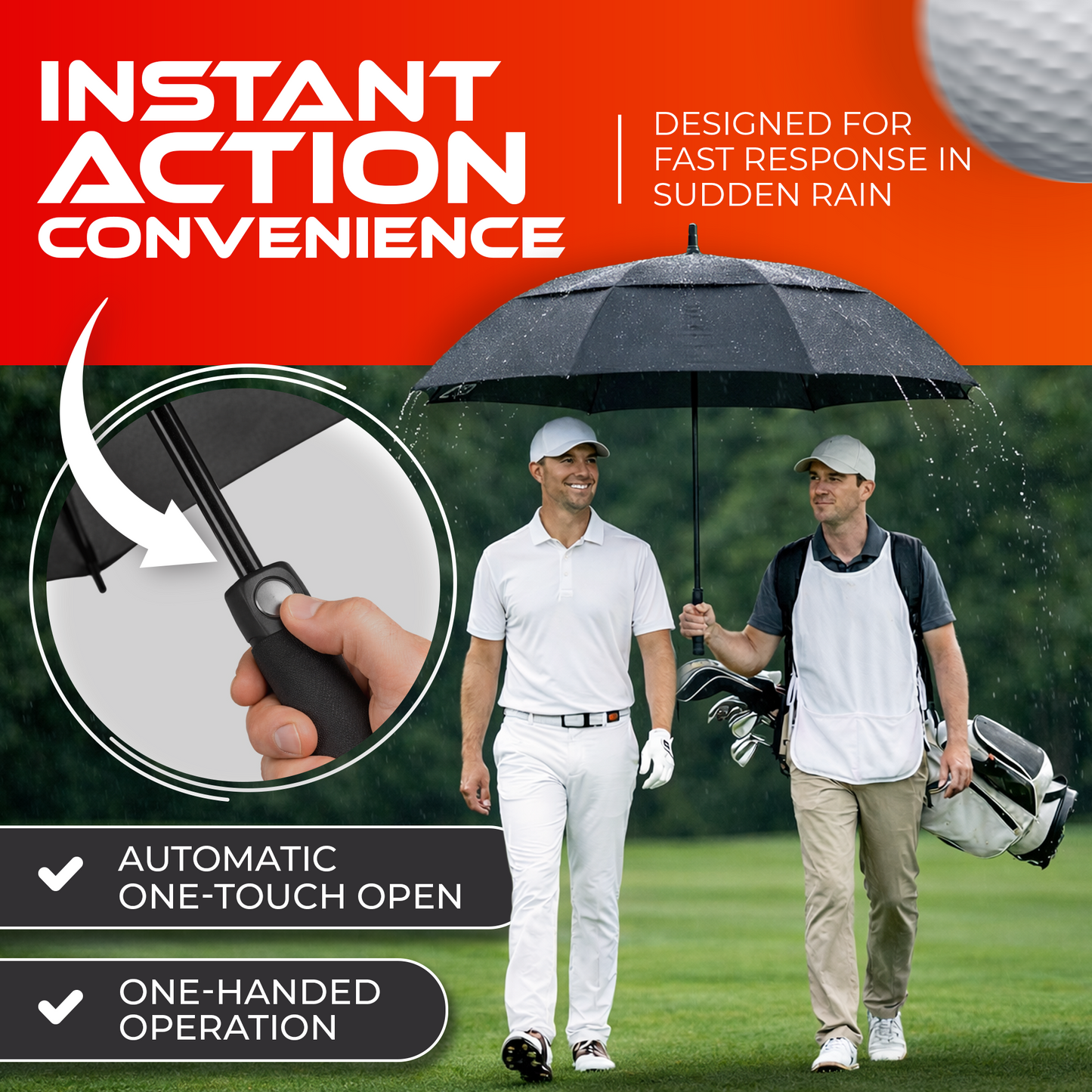 Golf Umbrella SWIFTEE 60 inch Windproof Design 3 Colours Available
